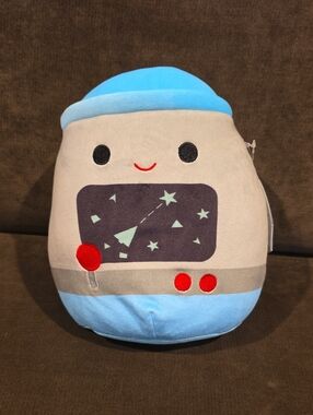 Squishmallow "Adin" Plush Space Robot Soft Toy - Blue and Beige